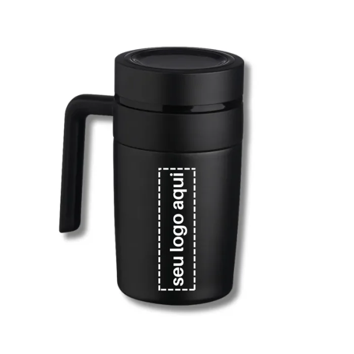 Brinde Caneca Personalizada Térmica Inox 500ml com Display LED SDP18641