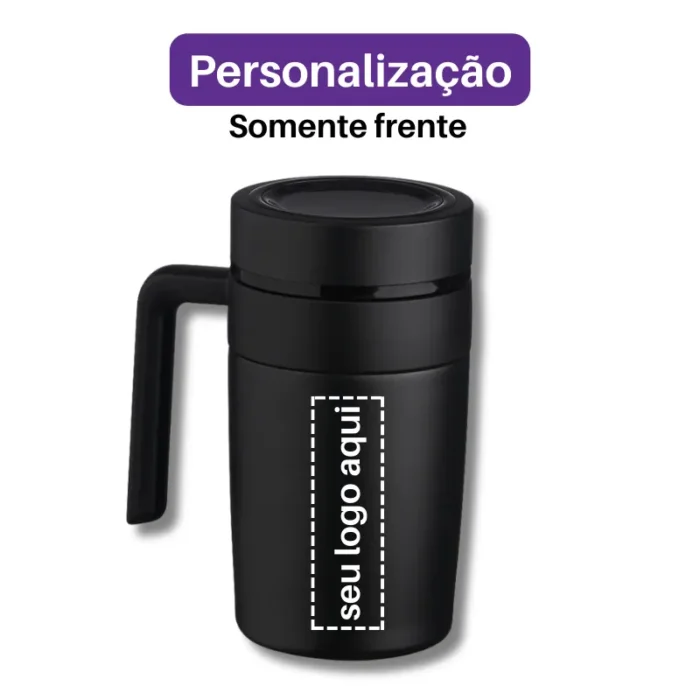 Brinde Caneca Personalizada Térmica Inox 500ml com Display LED SDP18641
