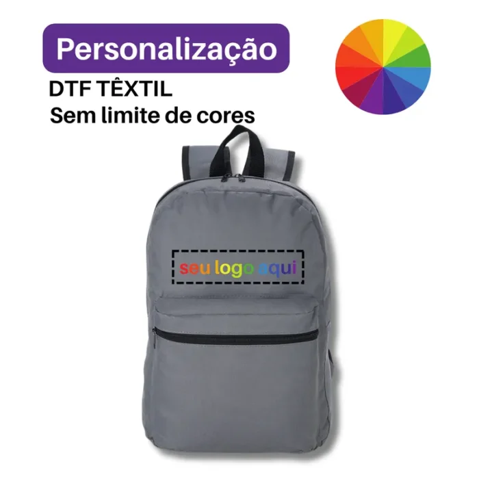 Brinde Mochila Personalizada Nylon 17 Litros SDP02105
