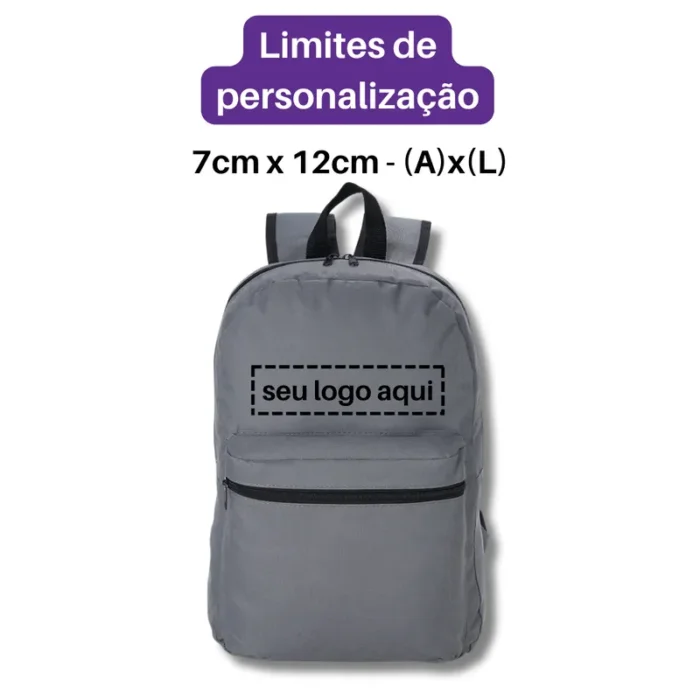 Brinde Mochila Personalizada Nylon 17 Litros SDP02105