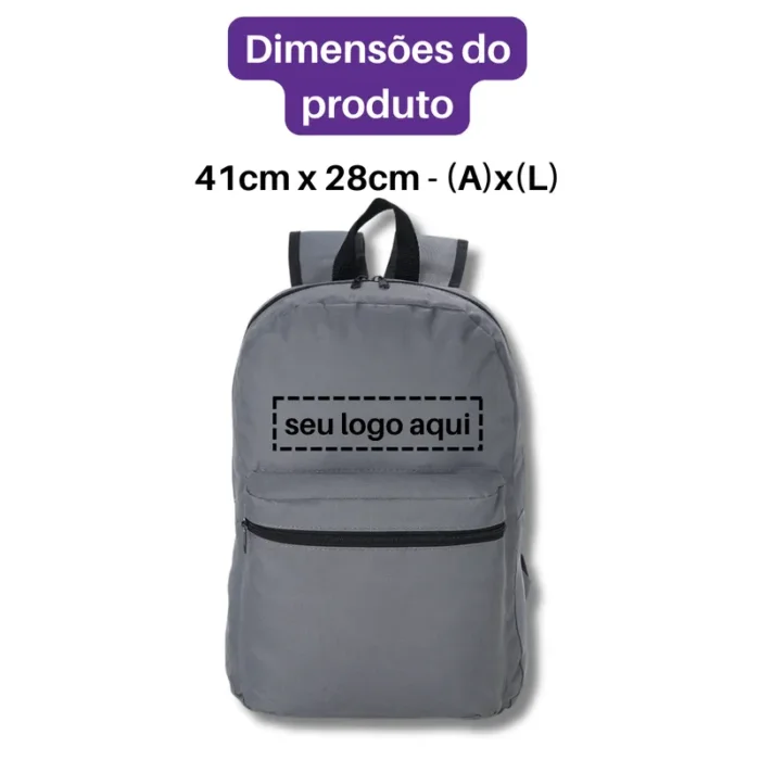 Brinde Mochila Personalizada Nylon 17 Litros SDP02105