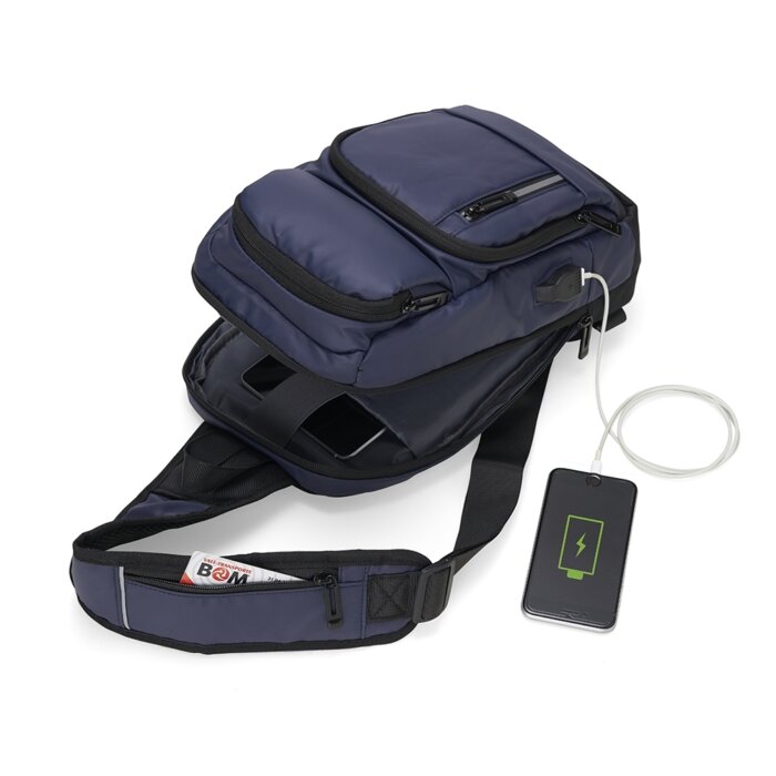 Brinde Mochila de Ombro USB Personalizada - SDP04059