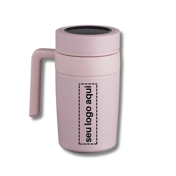 Brinde Caneca Personalizada Térmica Inox 500ml com Display LED SDP18641