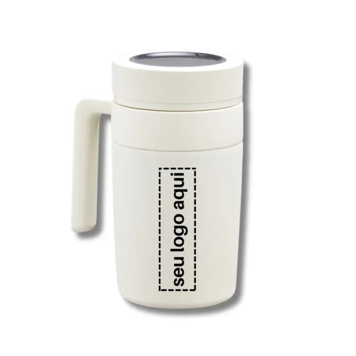 Brinde Caneca Personalizada Térmica Inox 500ml com Display LED SDP18641