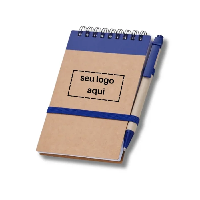 Brinde Bloco de Anotações Personalizado Ecológico com Caneta SDP05064
