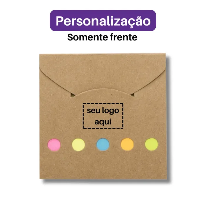 Brinde Bloco de Anotações Personalizado com Autoadesivos SDP12398