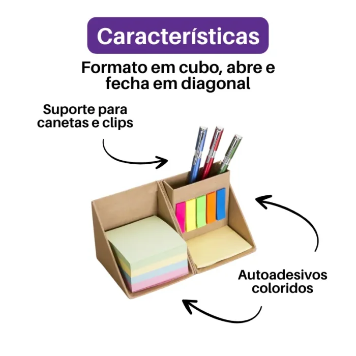 Brinde Bloco de Anotações Personalizado com Autoadesivos SDP12516