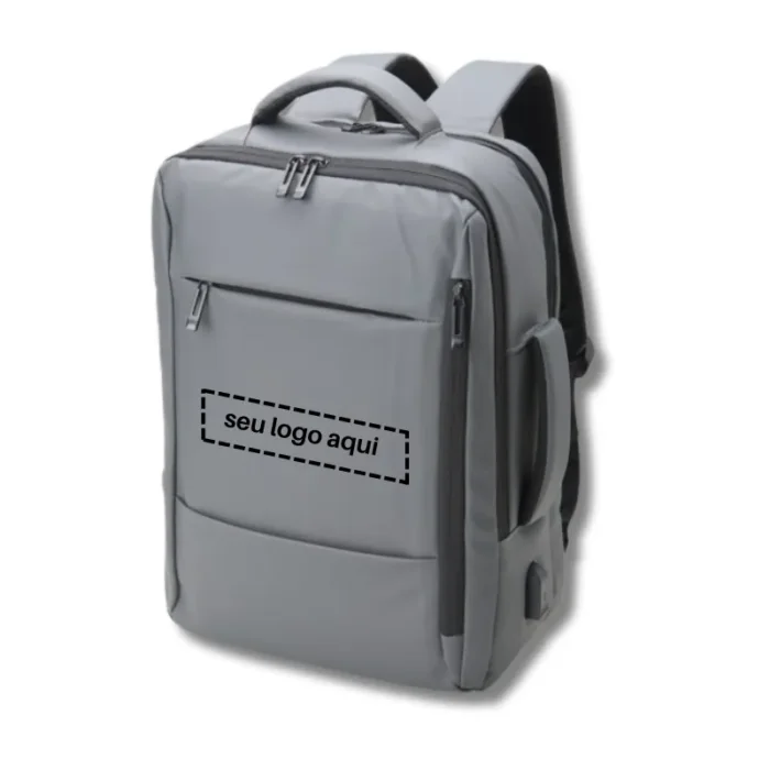 Brinde Mochila Personalizada Couro Sintético USB 23 Litros SDP01902