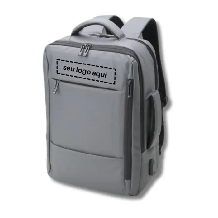 Brinde Mochila Personalizada Couro Sintético USB 23 Litros SDP01902