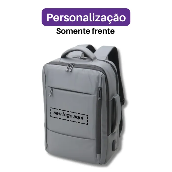Brinde Mochila Personalizada Couro Sintético USB 23 Litros SDP01902