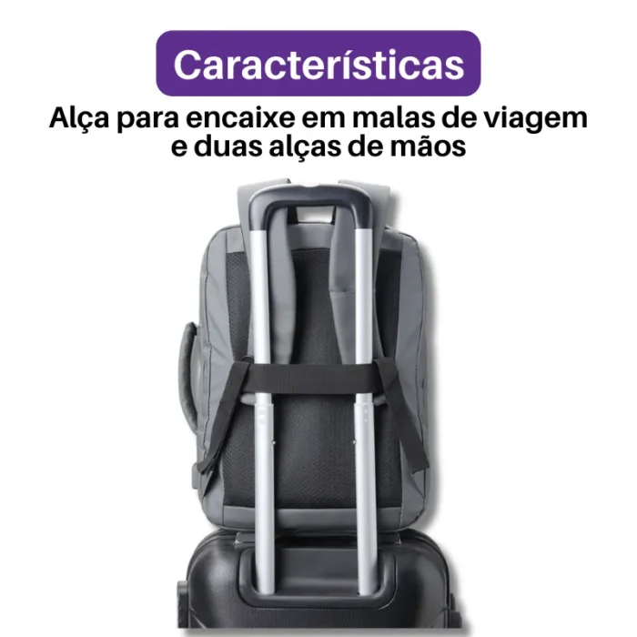 Brinde Mochila Personalizada Couro Sintético USB 23 Litros SDP01902