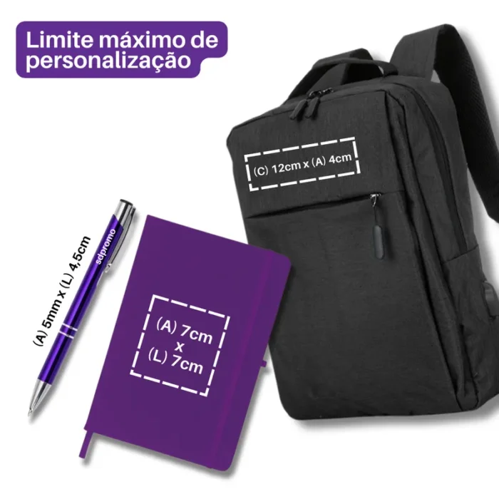 Kit Boas Vindas Básico Mochila