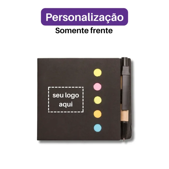 Brinde Bloco Personalizado Ecológico com Autoadesivos SDP13772