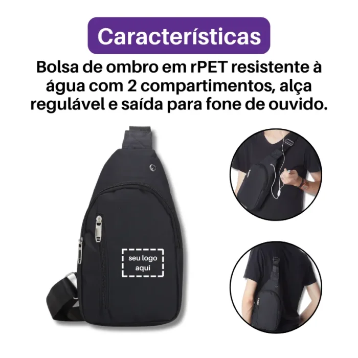 Brinde Bolsa Personalizada Ombro Nylon SDP01442