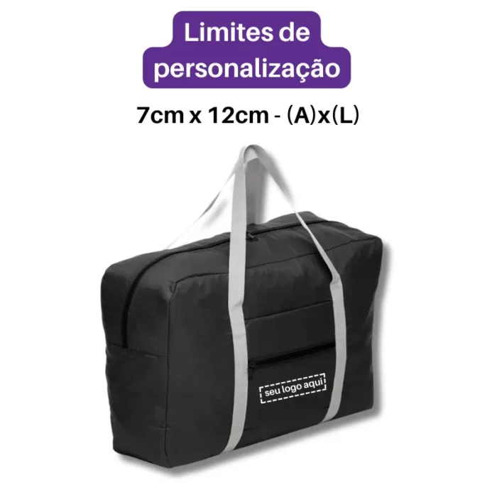 Brinde Bolsa de Viagem Personalizada Dobrável SDP02093
