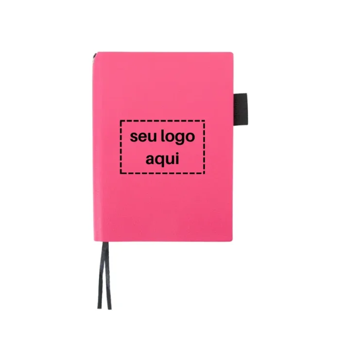 Brinde Caderneta Personalizada Couro Sintético A6 SDP18899