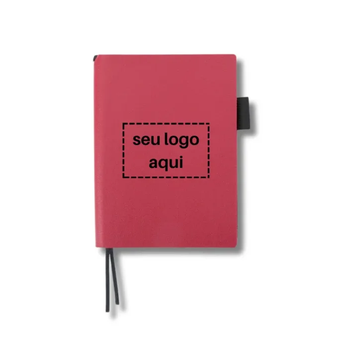 Brinde Caderneta Personalizada Couro Sintético A6 SDP18899
