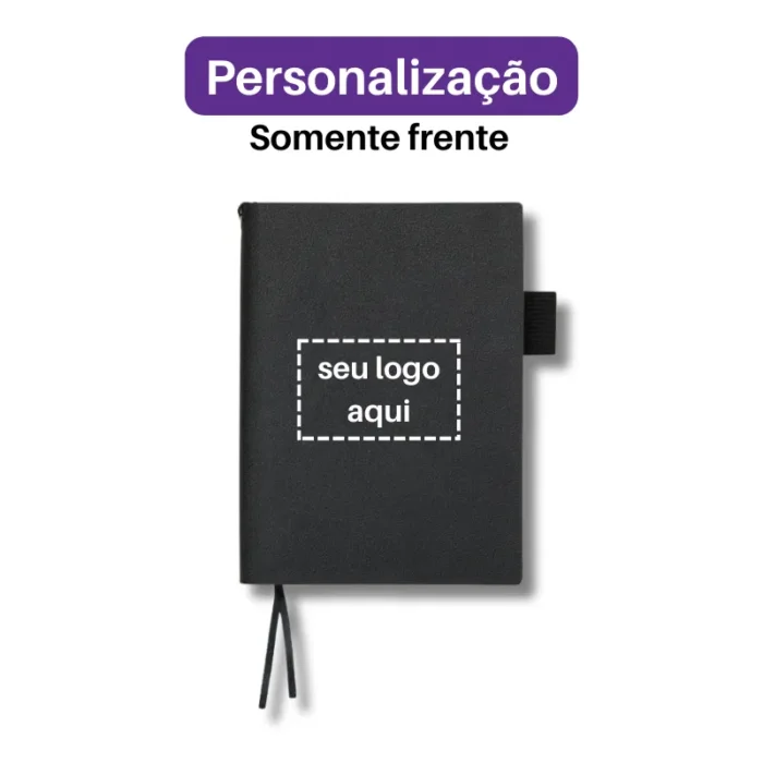 Brinde Caderneta Personalizada Couro Sintético A6 SDP18899