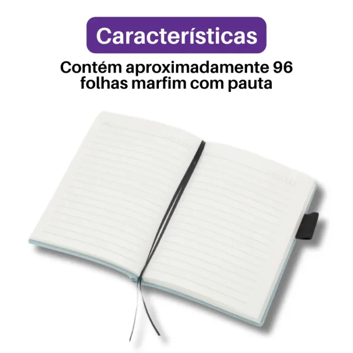 Brinde Caderneta Personalizada Couro Sintético A6 SDP18899