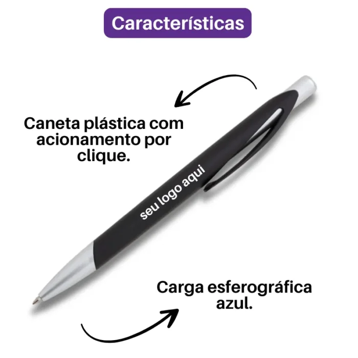 Brinde Caneta Personalizada Plástica SDP13513