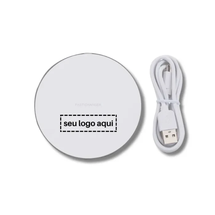 Brinde Carregador Personalizado Indução Redondo SDP18565
