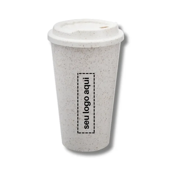 Brinde Copo Personalizado Fibra de Arroz 550ml SDP14874