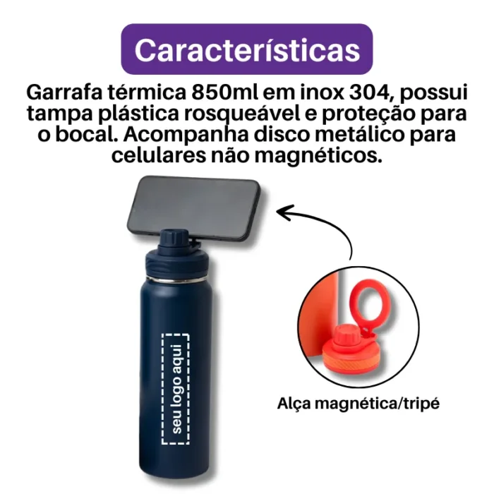 Brinde Garrafa Personalizada Térmica 850ml SDP18846