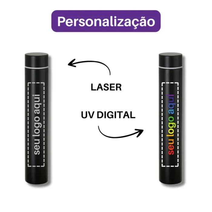 Brinde Garrafa Personalizada Térmica Inox 275ml SDP18549