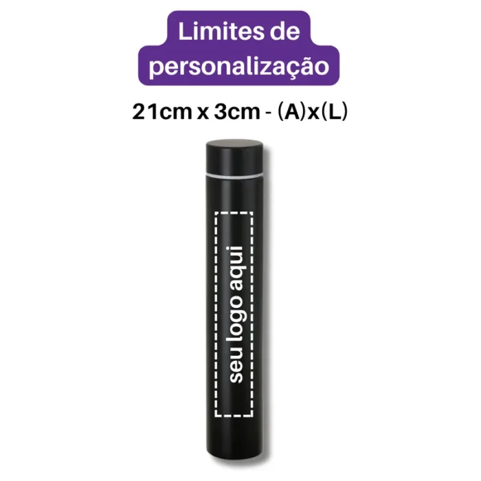 Brinde Garrafa Personalizada Térmica Inox 275ml SDP18549