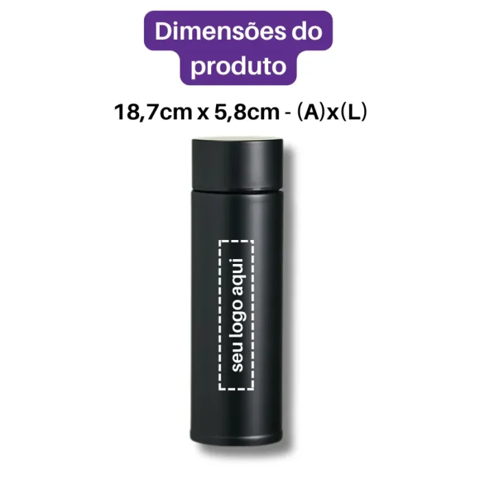 Brinde Garrafa Personalizada Térmica Inox 320ml SDP18904