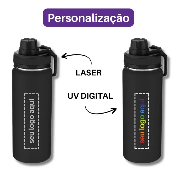 Brinde Garrafa Personalizada Térmica Inox 570ml SDP14976B