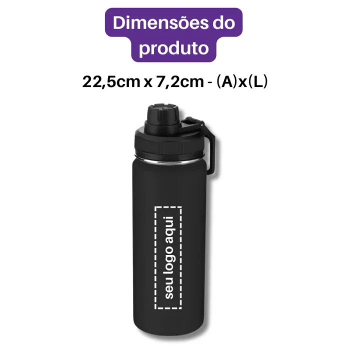 Brinde Garrafa Personalizada Térmica Inox 570ml SDP14976B