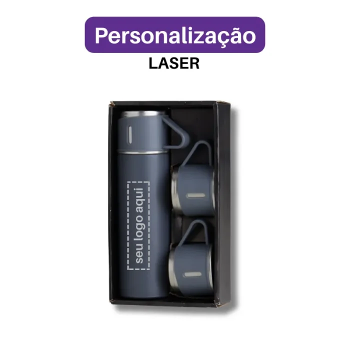 Brinde Kit Garrafa Personalizada Térmica SDPKIT18639