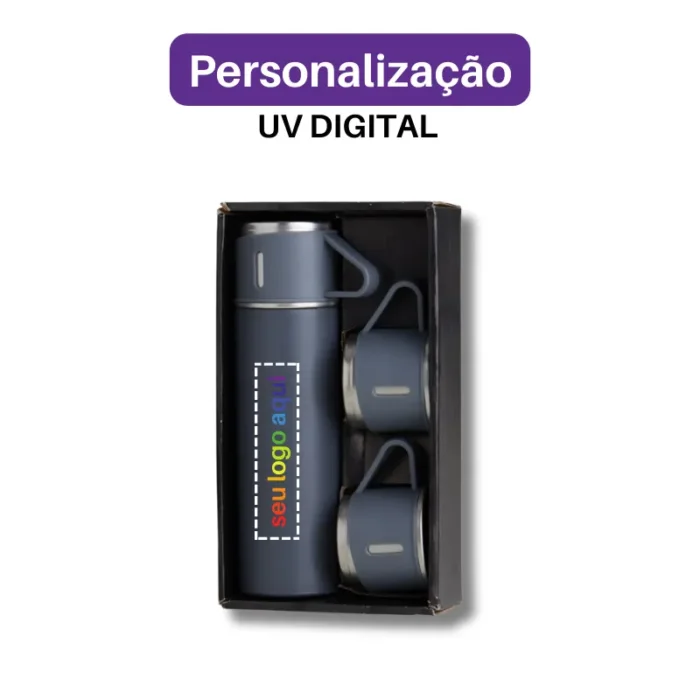 Brinde Kit Garrafa Personalizada Térmica SDPKIT18639