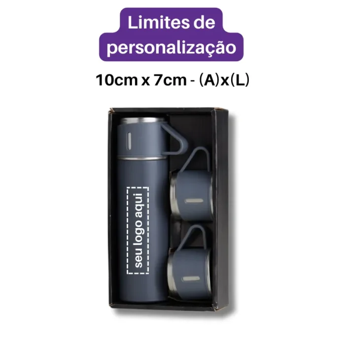 Brinde Kit Garrafa Personalizada Térmica SDPKIT18639