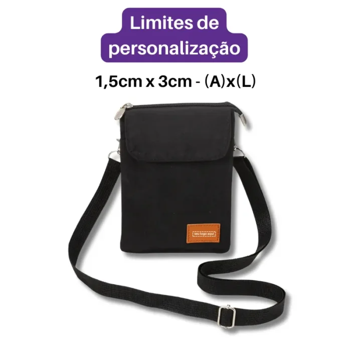 Brinde Mini Bolsa Transversal Personalizada Nylon SDP01227