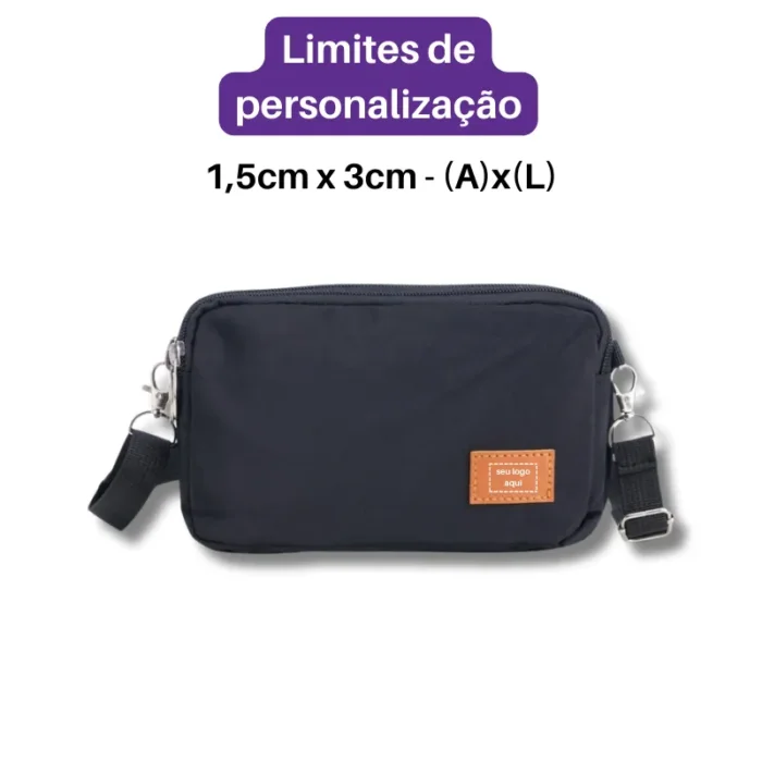 Brinde Mini Bolsa Transversal Personalizada Nylon SDP01229