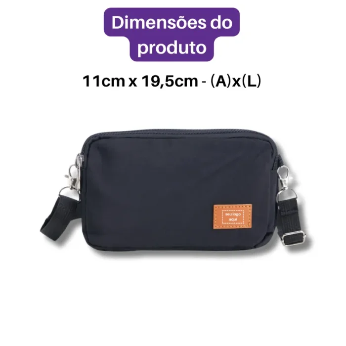 Brinde Mini Bolsa Transversal Personalizada Nylon SDP01229