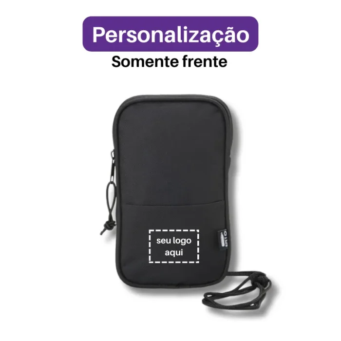 Brinde Mini Bolsa Transversal Personalizada rPET SDP08064