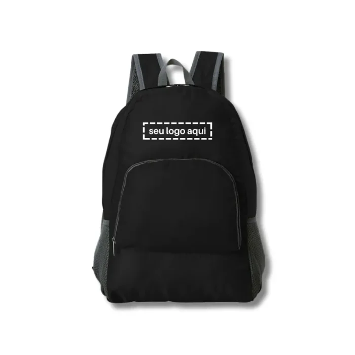 Brinde Mochila Personalizada Dobrável Nylon SDP18539