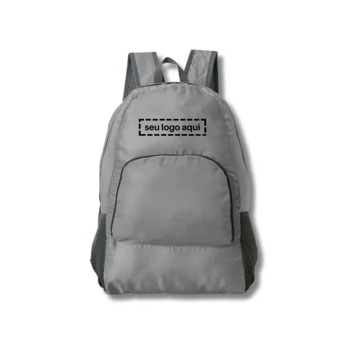 Brinde Mochila Personalizada Dobrável Nylon SDP18539