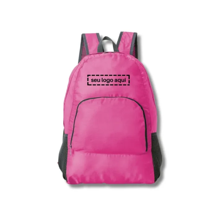 Brinde Mochila Personalizada Dobrável Nylon SDP18539