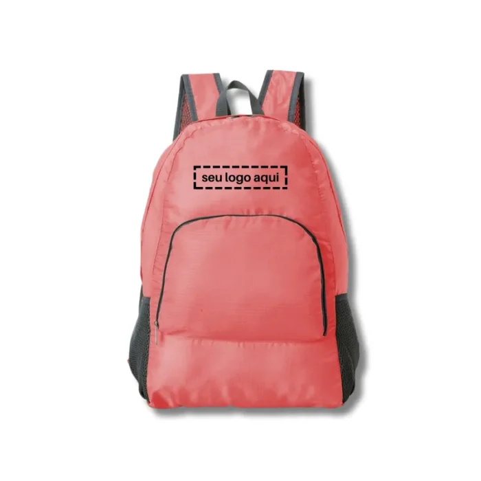 Brinde Mochila Personalizada Dobrável Nylon SDP18539
