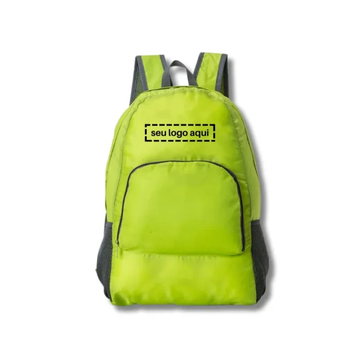 Brinde Mochila Personalizada Dobrável Nylon SDP18539