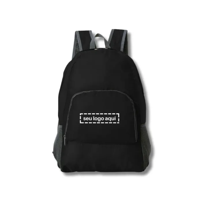 Brinde Mochila Personalizada Dobrável Nylon SDP18539