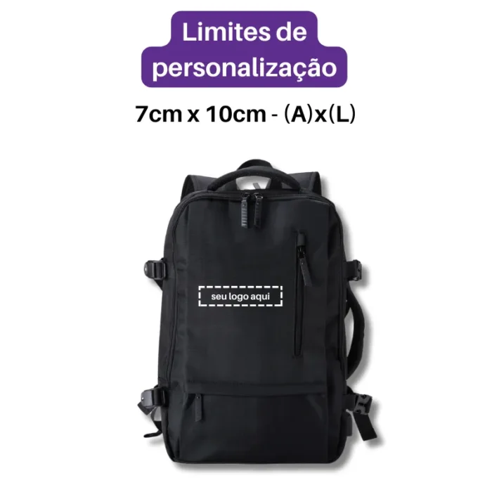 Brinde Mochila Personalizada Nylon USB 20 Litros SDP05009