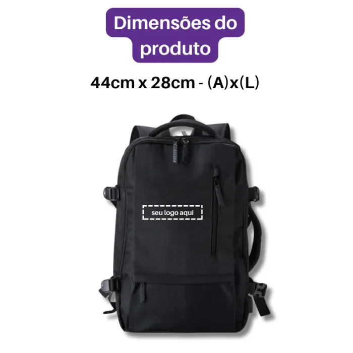 Brinde Mochila Personalizada Nylon USB 20 Litros SDP05009