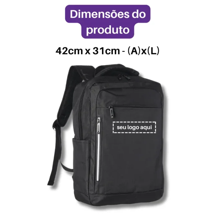 Brinde Mochila Personalizada Nylon USB 20 Litros SDP09761