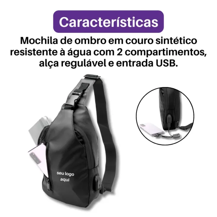 Brinde Mochila Personalizada Ombro 6 Litros SDP08193