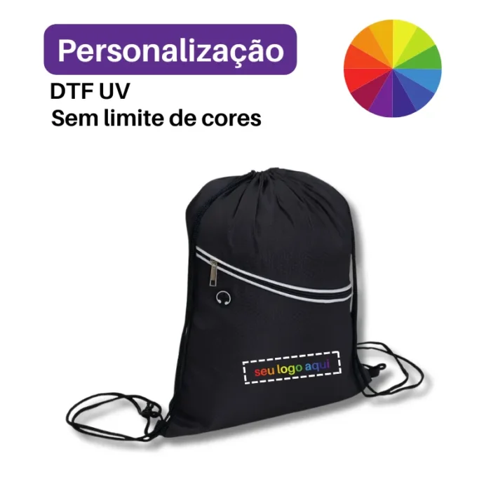 Brinde Mochila Saco Personalizada Impermeável SDP18601